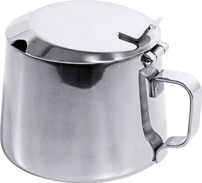 Produktbild von Zuckerdose, aus Edelstahl 18/10, hochglänzend, schwere Qualität, 0,35 l Volumen
