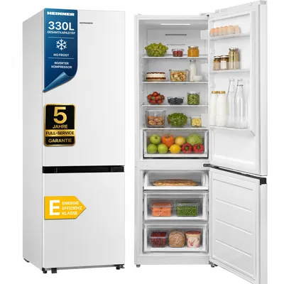 Produktbild von Heinner HCNF-M330INVE++ Kühl-Gefrierkombination 330 L, No Frost, Inverter, Weiß,