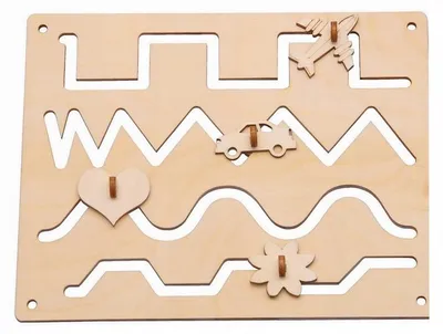 Produktbild von ASZ Großes Lernlabyrinth für Sensoriktafel Holz