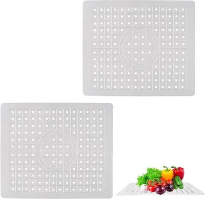 Immagine prodotto di Set di 2 tappetini antiscivolo – protezione e protezione dagli schizzi, dimensioni 31,4 x 26 cm