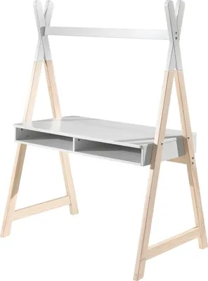 Productafbeelding van FURNLUX Bureau Kiddy Wit, 116 cm / Hoofdkleur: Wit / Afmetingen: 116 x 75 x 160 cm