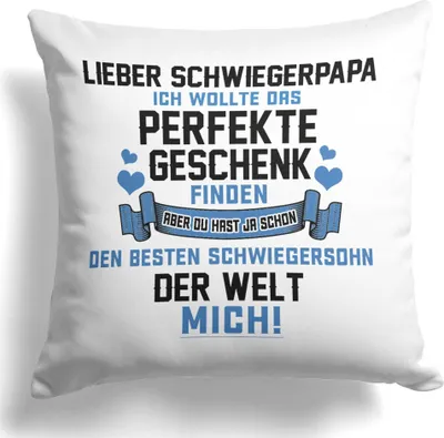 Produktbild von 22Feels Schwiegerpapa Geschenk von Schwiegersohn Bräutigam Hochzeit Deko Vater Der Braut Männer Kissen Dekoration Wohnaccessoires Wohnzimmer Schlafzimmer Couch