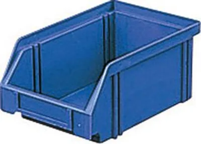 Produktbild von LA KA PE Sichtlagerkasten Größe 4 blau Länge 160 / 140 x Breite 105 x Höhe 75mm aus Polystyrol stapelbar - LK4