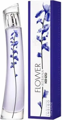 Zdjęcie produktu dla KENZO Flower Ikebana Indigo, Kobiety, 75 ml, Butelka jednorazowa, Perfumy w płynie, Kwiatowy, Irys, Jaśmin