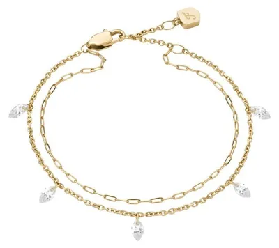 Produktbild von Fossil Ellis Damen Goldfarbenes Edelstahlarmband, JF04895710
