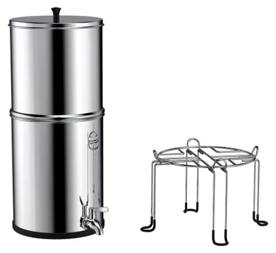 Immagine prodotto di Alapure OWF020 identico a Berkey Big in acciaio inox da 8,5 litri SET