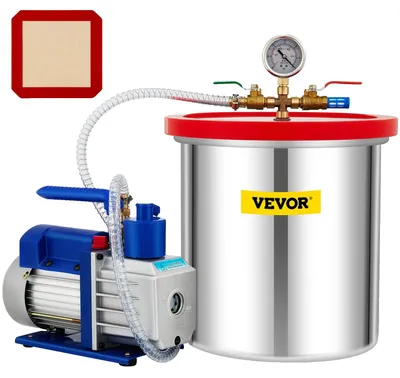 Immagine prodotto di Pompa per vuoto VEVOR Kit camera a vuoto 5 Gal 5CFM 1/3HP 1-stage