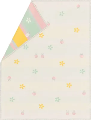 Produktbild von David Fussenegger Babydecke Lena 'Käfer' 75 x 100 cm Rohweiß
