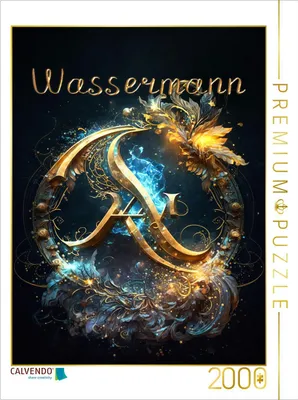 Produktbild von CALVENDO Puzzle Wassermann 21. Januar - 19. Februar | 2000 Teile Lege-Größe 90x67cm Foto-Puzzle für glückliche Stunden