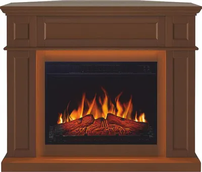 Produktbild von Casa Padrino Landhausstil LED Elektrokamin Braun 104 x 32-64 x H. 87 cm