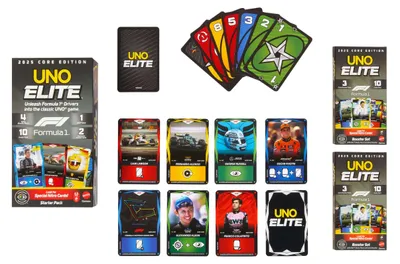 Immagine prodotto di Mattel Games UNO Elite Formula 1, Gioco di carte, Eliminazione, 7 anni e oltre