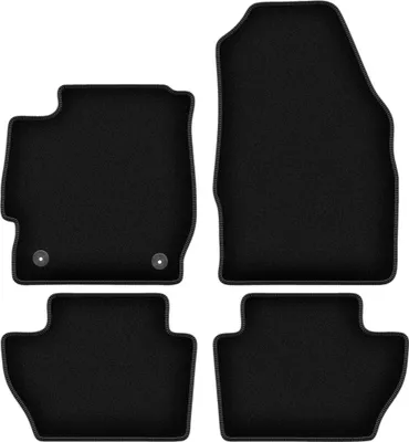 Immagine prodotto di Tappetini in velluto per Ford Ka+ (2014-, hatchback) neri, set 4 pz, con fissaggi