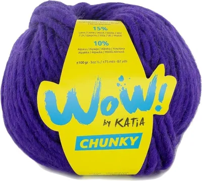 Produktbild von Katia Wow Chunky 70 Lilac Strickgarn