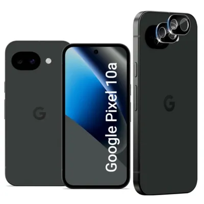 Produktbild von CLM-Tech 2X Kameraschutz kompatibel mit Google Pixel 10a - Kameraglas Panzerfolie Panzerglas Crystal Clear - 9H Schutz Glas kristallklar 2X Stück