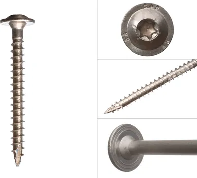 Produktbild von Tellerkopfschrauben Edelstahl A2 8 x 80 mm Torx 40 - Schachtel 50 Stück