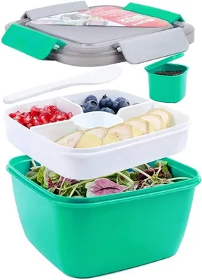 Produktbild von Bento Box Lunchbox - Auslaufsicher 1500 ml mit 3 Fächern