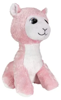 Produktbild von Lumo Stars Kuscheltier Lama Olivia 24cm Plüschspielzeug rosa weiß