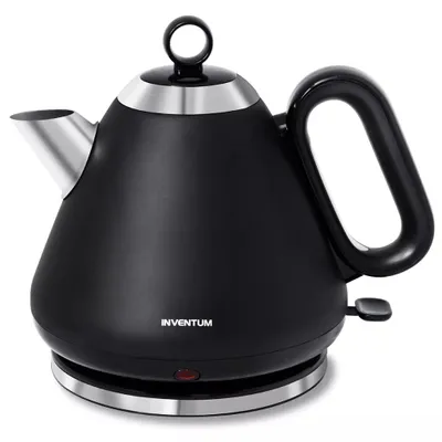 Obrázek produktu pro Inventum HW617B, 1,7 l, 2200 W, Černá, Nerezová ocel, Nerezová ocel, Indikátor úrovně vody, Zabezpečení proti přehřátí