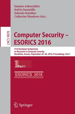 Immagine prodotto di Sicurezza informatica – ESORICS 2016