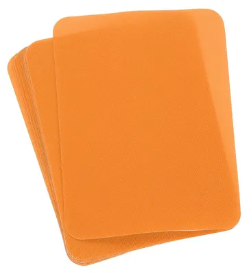 Bügelpatches 10 Stück, 125 x 95 mm, Orange, Stoffreparatur