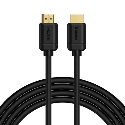 Produktbild von Baseus Cable HDMI 2.0 4K 60 Hz 3D HDR 18 Gbps 3m Black (Black)