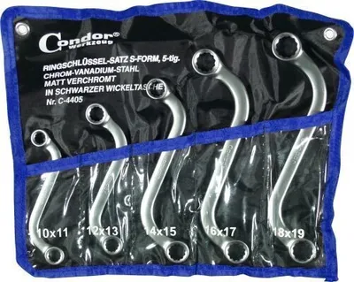 Produktbild von Condor werkzeug Doppel-Ringschlüsselsatz 4405 Chrom-Vanadium-Stahl