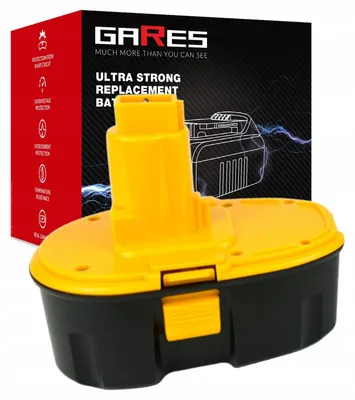Obrázek produktu pro GARES Akumulátor Baterie pro Dewalt DC330 DC411KL | 18 V 3Ah | Zesílená série High-Performance | Vysoký výkon |