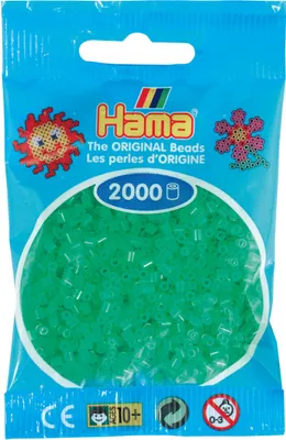 Produktbild von HAMA 501-37 Mini Perlen im Beutel - Neon-Grün