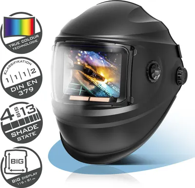 Produktbild von STAHLWERK Automatik-Schweißhelm 3-in-1 BOOSTER – Schweißerhelm mit True-Colour, autom. Abdunkelung DIN 4-13, Jobspeicher, optische Klasse 1/1/1/2