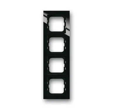 Produktbild von BJ Axcent Rahmen 1724-281 4fach schwarz