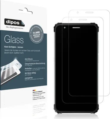 Produktbild von 2x Schutzfolie für Blackview BV6600E matt - Anti-Shock 9H Folie dipos Glass Kunststoffglas