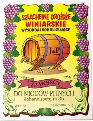Produktbild von Weinhefe JOHANNISBERG für Honigweine 100% natürlisches Produkt Hefe Met HONIG HEFE Weinhefe Gärhefe