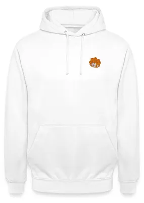 Produktbild von Spreadshirt Pumuckl Stickdesign Uni Hoodie, XL, Weiß