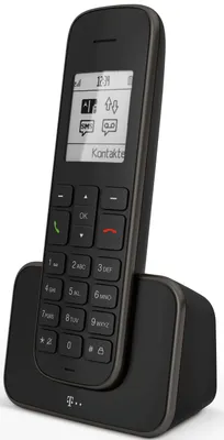 Obrázok produktu pre Telekom Sinus 207, Analógový telefón, Bezdrôtový handset, 150 položky, Čierna
