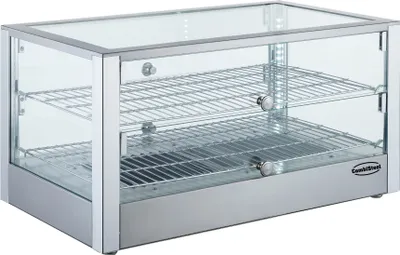 Produktbild von CHEFGASTRO Wärmevitrine VOULIS | 2 Ebenen | 80 Liter, HxBxT 37,6x70x40cm | +30/+90°C | Edelstahl