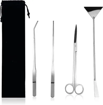 Productafbeelding van Waterplant Snoeischaar - Aquarium Tool - Planten Onderhoud - Roestbestendig Staal - 32 cm - Zilver