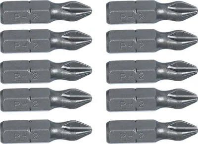 Zdjęcie produktu dla TOPEX Końcówki wkrętakowe PH2 x 25 mm, 10 szt.