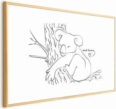 Produktbild von Posterpapier Poster - Sleeping Koala 60x40 cm Tiere g-A-0171-ao-a