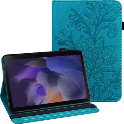 Produktbild von Samsung Galaxy Tab A8 10.5 (2021) Hülle - Coverup Blumen Klapphülle - Blau