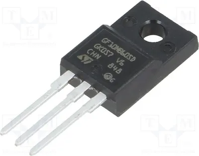 Productafbeelding van 1x Transistor: IGBT 23A 600V FP STGF10NB60SD, IGBT, doorgaande montage (THT), 25W