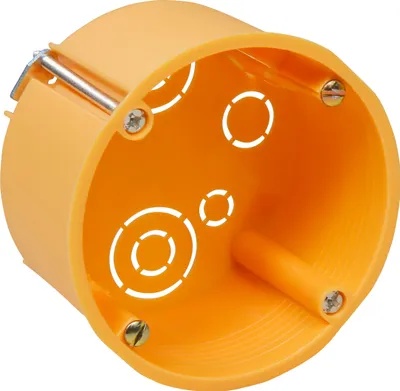Produktbild von Hohlwanddose McPower, Ø68 x 45mm, inkl. Geräteschrauben, orange