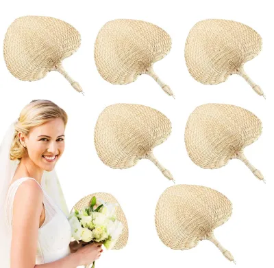 Produktbild von Natürlicher Raffia-Fächer für Hochzeiten und Feiern