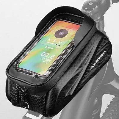Produktbild von Fahrrad Rahmenhalter für Smartphone wasserdicht abriebfest - geeignet für Smartphones kleiner als 65 Zoll - Smartphonehalter und Lenkstangenten für Fahrrad