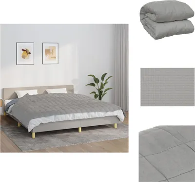 Immagine prodotto di vidaXL Coperta pesata grigia 155x220 cm 7 kg tessuto - Coperte