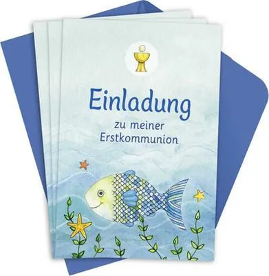 Produktbild von Der Wunschfisch - Einladungskarten zur Erstkommunion