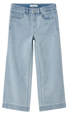 Produktbild von Name IT Mädchen Nkfrose Hw Wide 1356-on Noos Jeans, Light Blue Denim, 176 EU