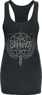 Produktbild von Slipknot Top Damen Blurry schwarz Band-Merch, Bands, Horror 100% Baumwolle L