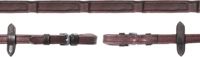 Produktbild von Schockemöhle Sports Zügel Durasoft Reins 16 mm Darkbrown / Silver WB