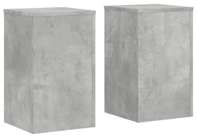 Produktbild von vidaXL Pflanzenständer 2 Stk. Betongrau 30x30x50 cm Holzwerkstoff