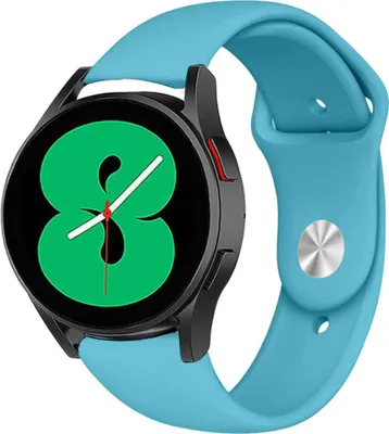 Produktbild von Strap-it Samsung Galaxy Watch 4 44mm Sportarmband (Hellblau)